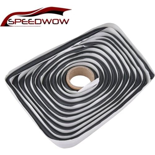 SPEEDWOW Car Rubber Sealant 4 Meters Butyl Glue Headlight Retrofit ResealHid Headlamps Taillight Shield Glue Tapes Tool
