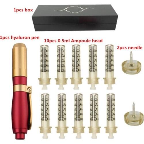 0.5ML High Pressure Hyaluronic Acid Pen High density metal For Anti Wrinkle Lifting Lip hyaluron gun atomizer Lip injection pen