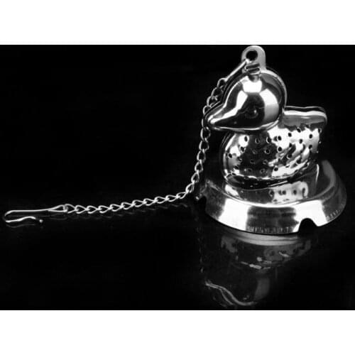 Mesh Filter Strainer Duck Shape Tea Infuser Stainless Steel For Loose Tea Leaf Spice Home Kitchen Accessories Tools