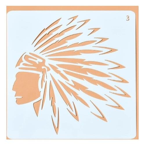 13*13 Savage Layering Stencils for Diy scrapbook/photo album Decorative Embossing coloring,painting stencil,home decor