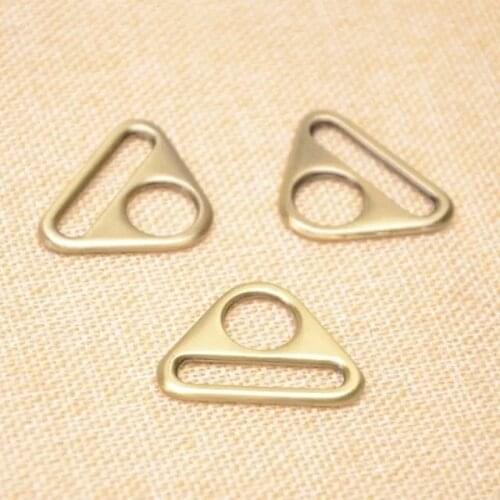38mm - 1 1/2" Triangle D Rings / Bronze Triangle Rings