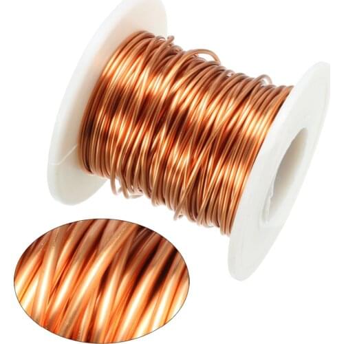 Uxcell 0.8mm/1.0mm/1.1mm/1.2mm/1.5mm Dia Enameled Magnet Copper Wire Winding Coil 10m 20m Length Used for Transformers Inductors