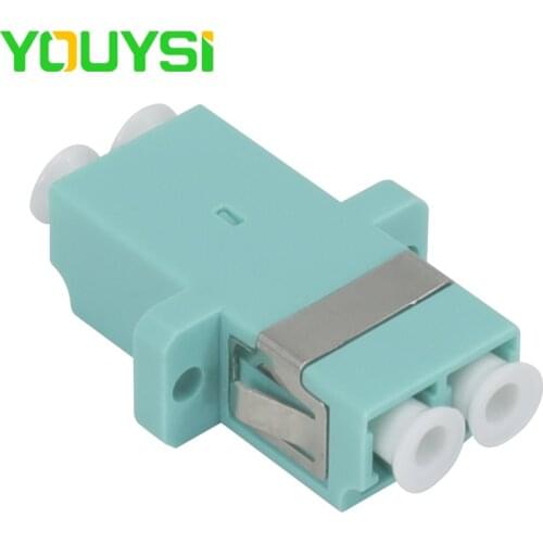 YOUYSI 50-400PCS MM Duplex LC/UPC OM3 Fiber Optic Coupler LC-LC MultiMode Duplex Fiber Connector