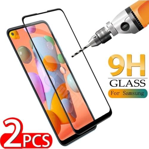 2pcs protective Glass for Samsung Galaxy A50 protective film cover for Samsung A50s Glass for Samsung A70 A70s safety Glas Film