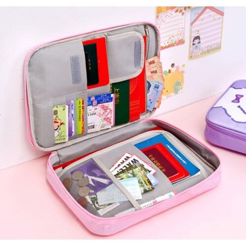 Women Passport Bag Anti-theft Wallets ID Credit Card Organizer Hanging Neck Pouch Travel Weekend Essentials Accessories Supplies