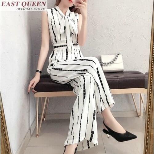 Jumpsuits for women 2018 stripedladies elegant overalls for women summer overalls for women elegant summer fashion FF161