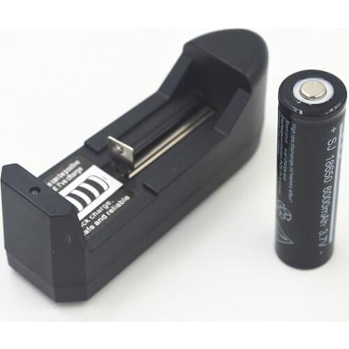 1PCS 6000mAh 3.7V High power 18650 Li-ion Battery+multi-function charger 14500 16340 18350 26650 lithium ion battery charger