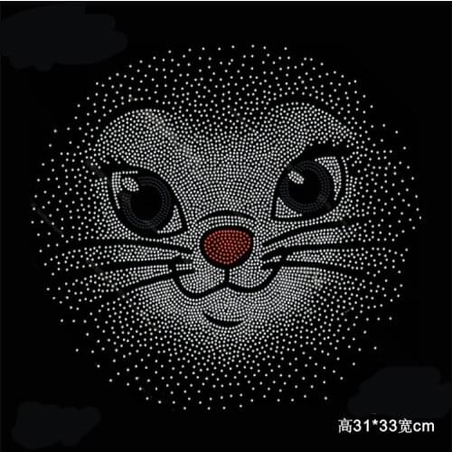 2pc/lot iron on transfer patches hot fix rhinestone transfer motifs fixing rhinestones shirt sweater