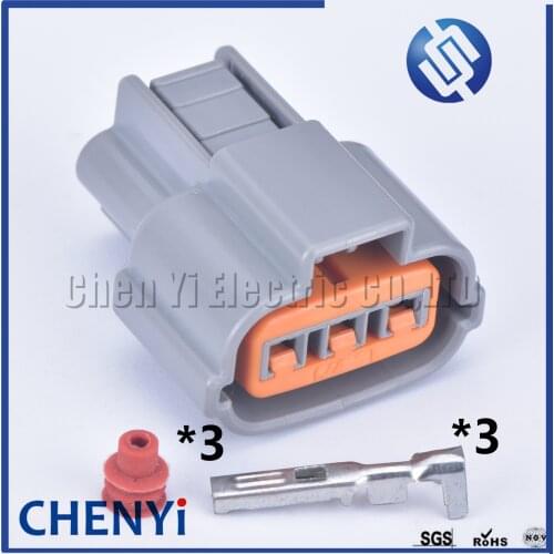 1 set 3 pin car waterproof auto connector 1.2 female sensor electric wiring cable plug adapter PU465-03127