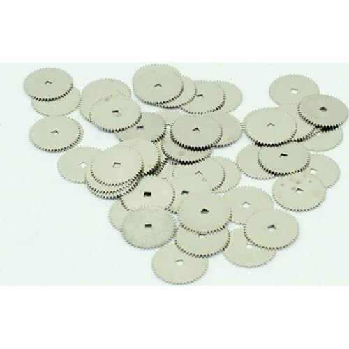 50pcs/lot 10mm Flat Silver Gears Vintage Steampunk Watch Parts Clock Cogs Accessories Handmade Jewelry Making Finding