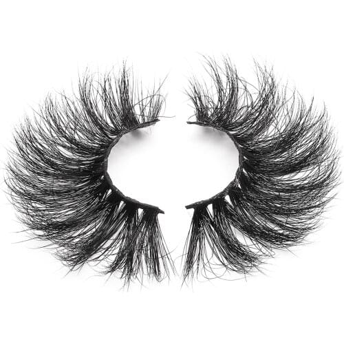 5D Fluffy Mink Eyelashes Wholesale Thick Long 22mm Luxury Makeup Lashes Natural Soft 100% Cruelty Free Real Mink Hair Cosmetic