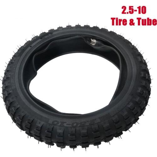 Motorcycle 2.5-10 Tire Tyre and Tube 2.50 x 10 for DIRT BIKE MX OFF ROAD XQ02