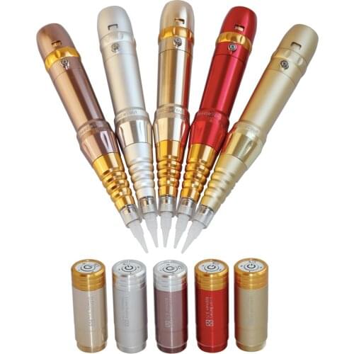 Wireless battery + plus rotary tattoo machine permanent makeup eyebrow microblading gun for 3d lips eyebrow eyeliner 35000R