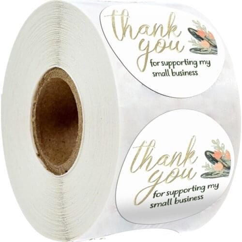 Thank you for supporting my small business sticker for envelope seal labels sticker Gift Decoration scrapbook stationery supply