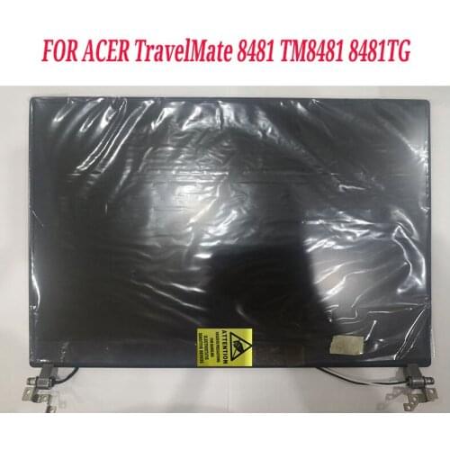 FOR ACER TravelMate 8481 TM8481 8481TG LCD display with cover full set lcd assembly LP140WH6 F2140WH6 upper parts black
