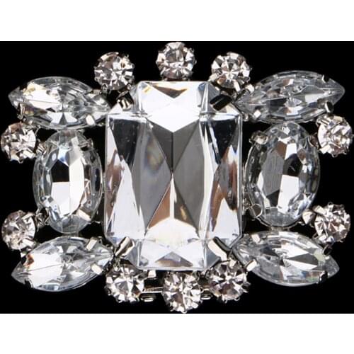 2 Pcs Rhinestone Crystal Wedding Bridal Shoe Bow Boots Clips Detachable Shoes Buckle Shoe Decoration Charms Shoes Jewelry