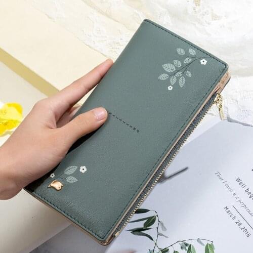 Fashion Women Wallets Multifunctional Pu Leather Purses Lady Long Design Hasp Purse Large Capacity Money Bag Card Holder Clutch