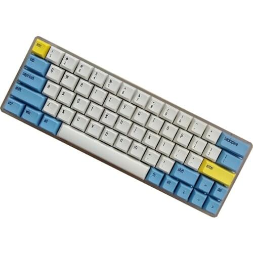 TU60 BT Type-c Mechanical Keyboard DIY Kits Welding PCB Aluminum Plate Plastic Case Poker 2u 2.25u Left Shift Layout Keyboard