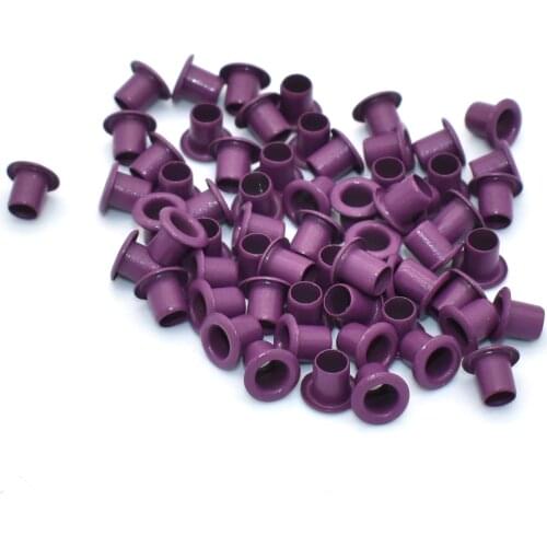 Purple Eyelet Grommets 2mm Grommets Metal Eyelet with Washers for Leather Craft Shoes Bag Making Hardware DIY Accessories