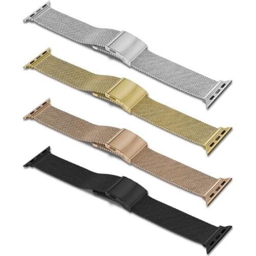 Milanese Strap for apple watch 44mm iwatch series 6 4 3 SE Bracelet watchband for apple watch band 42mm 40mm 38mm metal strap