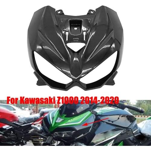 Motorcycle Headlight Cowl Nose Guard Cover ABS Plastic Upper Fairing Protection For Kawasaki Z1000 2014 2005 2006 2007 2008-2020
