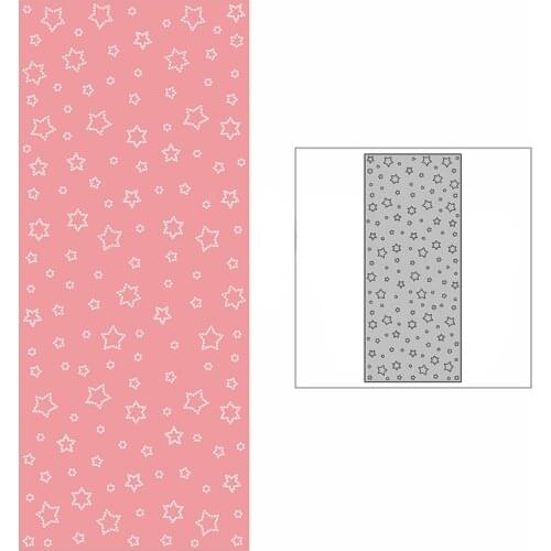 New Slim Spotted Starry Sky Background Plate Craft Embossing Mold 2021 Metal Cutting Dies for DIY Scrapbooking Album Card Making