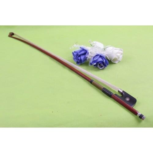 Bx-002 # one 3/4 Cello Bow Brazilwood Stick Ebony fr og Flower Pattern New