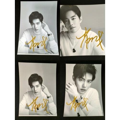 Sale hand signed Xiao Zhan autographed photo Chen Qing Ling The Untamed 5*7 112020