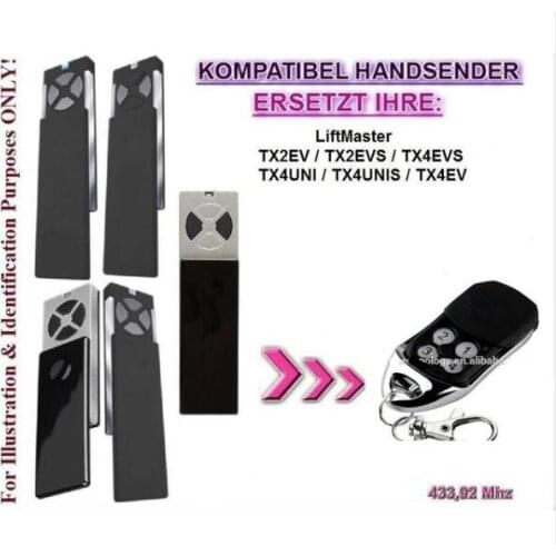 For Liftmaster chamberlain TX4UNIS compatible remote control good