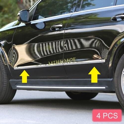 Steel Door Body Skirts Trims Moulding Cover For 2020 2021 Mercedes GLE W167