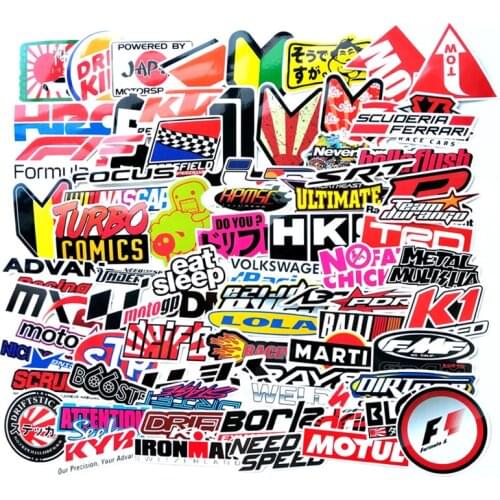 100pcs Funny Word Car Stickers On Motorcycle Suitcase Decor Phone Laptop Covers DIY Vinyl Decal Sticker Bomb JDM Car Styling F2