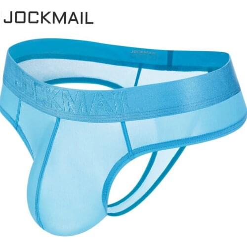 JOCKS Mens sexy Ice Silk bikini Gay men underwear men thong g string homme Jockstrap mens briefs Male sexy Pouch Lace Panties