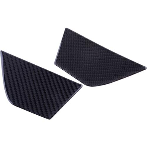 1 Pair Car Seat Button Trim Inner Door Panel Cover Frame Carbon Fiber Fit For Mercedes Benz C Class W204 2007 2008 2009-2013