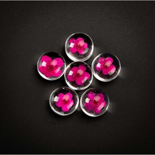 16# No-Hook Natural Dried Flower with Glass Bead Jewelry jewelry beads set For DIY Earrings Bracelet Jewelry Making Beads #IZ218