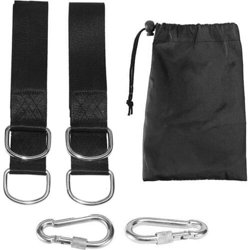 2pcs Tree Swing Straps Rope Kit with Carabiner Hook for Outdoor Camping Hiking Hammock Garden Hanging Belt