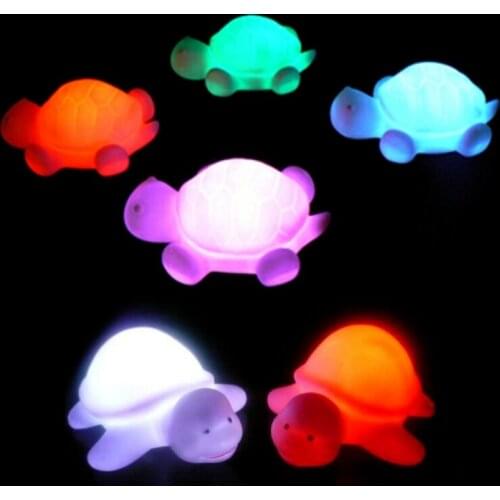 2020 New Flashing Light Up Toy Turtle LED 7 Colors Changing Night Light Lamp
