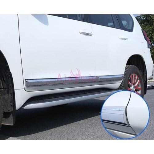 Accessories For Toyota Land Cruiser Prado LC150 FJ150 2010-2017 ABS Body Side Garnish Moulding Trim Chrome Car Styling