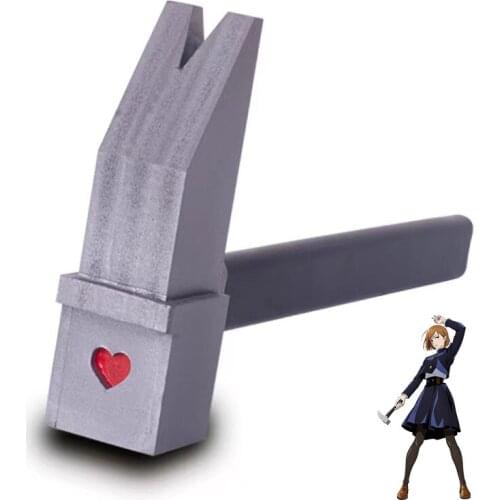 Anime Jujutsu Kaisen Kugisaki Nobara Cosplay Prop Hammer Accessories PVC