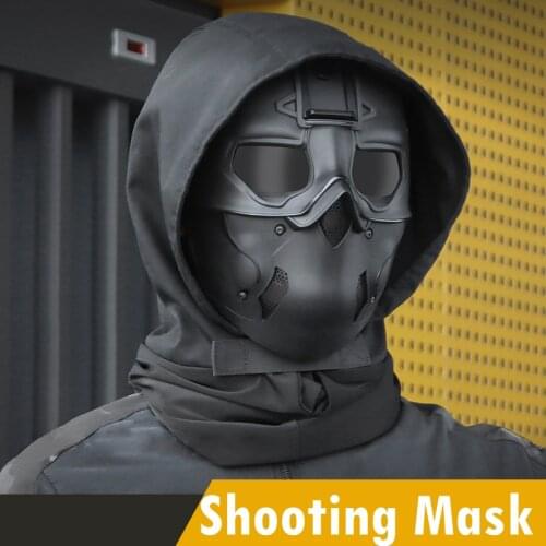 Army Tactical Mask Full Face Military Airsoft Shooting Protection Masks with Headgear Impact Resistance Paintball Combat Mask