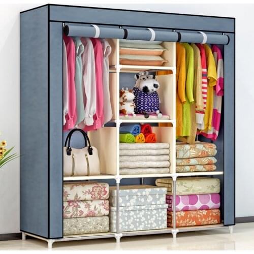 Non-woven fold Portable Wardrobe Clothes Storage Cabinet Bedroom Furniture шкаф для одежды armadio bambini