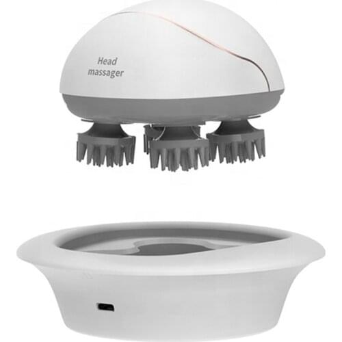 3D Electric Head Massage waterproof Wireless Head Massager To Relieve Stress Promote Blood Circulation Deep Tissue Health Care