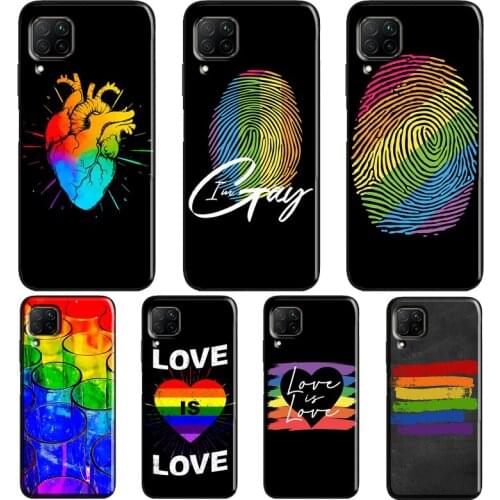 Gay Pride Flag LGBT Case For Huawei P Smart 2019 Nova 5T P30 P40 P20 Pro Mate 10 20 Lite Honor 10i 8A 8X 9X