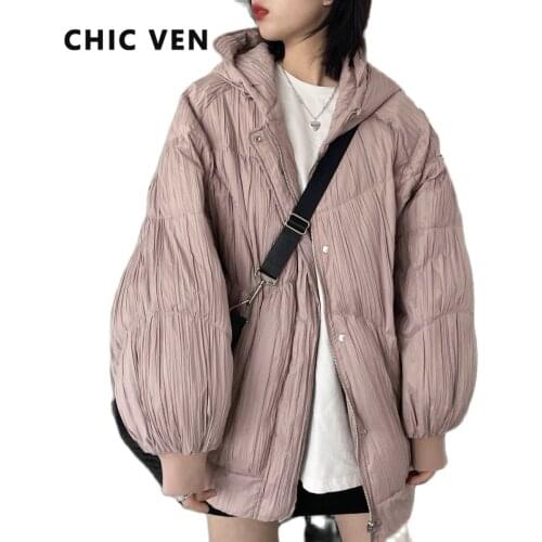 Женские куртки с капюшоном CHIC VEN China At AliExpress