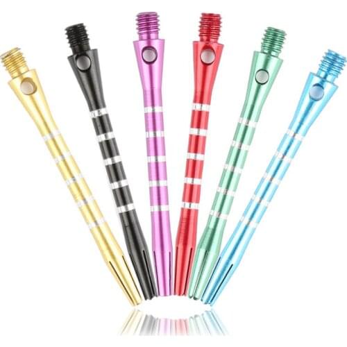 6pcs/lot 53mm Aluminum Alloy Dart Shafts Harrows Darts Professional Stems 2BA Standard Screw Thread