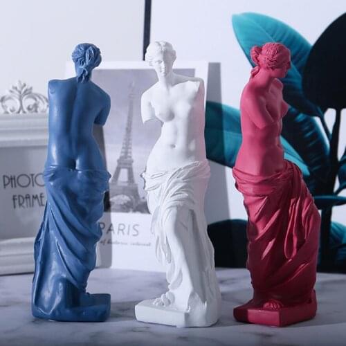 European Home Decoration Resin Statue Modern Abstract Art Mini Goddess Broken Arm Sculpture Art Sketch Model Creativity