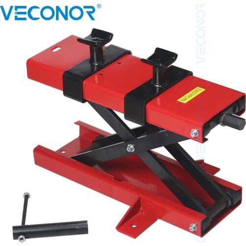 500KG Load Capacity Motorcycle Stand Center Scissor Lift Hoist Workshop Bench Tool Set 1100LBS Motorbike Mini Lifting Table