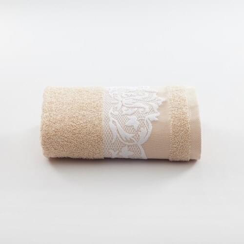 Maxstyle Cotton Elissa Towel 50 X90 cm Milk Coffee