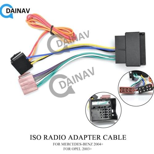 12-024 ISO RADIO ADAPTER CABLE FOR MERCEDES-BENZ 2004+/OPEL 2003
