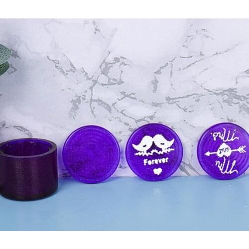 X4YA Lovers Ring Box Resin Mould Jewelry Box Mould Round Silicone Resin Mould Ring Storage Box Mould for Diy Craft Casting