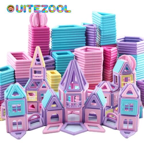 Big Size Magnetic Designer Construction Set Model & Building Toy Magnets Magnetic Blocks Educational Toys For Children